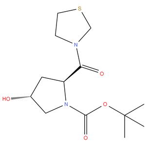 3-[(2S,4R)-1-tert-butoxycarbonyl-4-hydroxy-2-pyrrolidinylcarbonyl]-1,3-thiazolidine
