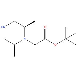 TERT-BUTYL 2-((2R,6S)-2,6-DIMETHYLPIPERAZIN-1-YL)ACETATE