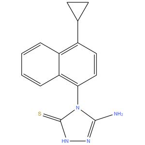 5-Amino-4-(4-cyclopropyl-naphthalen-1-yl)-4H-[1,2,4]triazole-3-thiol