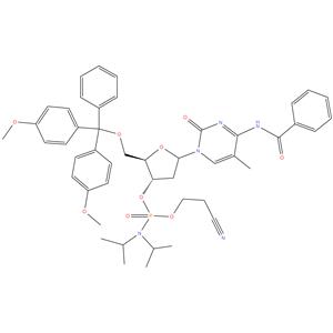 N -Benzoyl-5-Methyl-5'-O-(4,4'-dimethoxytrityl)-2'-deoxycytidine-3'-cyanoethyl-N,N-diisopropylphosphoramidite(DMT-5-MedC(bz)phosphoramidite)