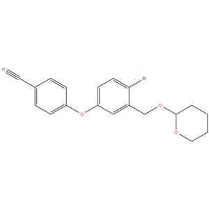 4-[4-Bromo-3-[[(tetrahydro-2H-pyran-2-
yl)oxy]methyl]phenoxy]benzonitrile