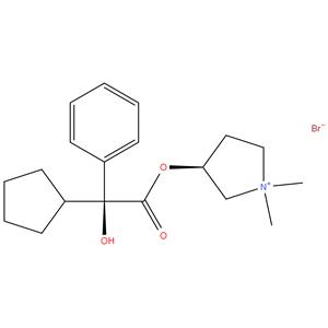 (S)-3-((S)-2-cyclopentyl-2-hydroxy-2-phenylacetoxy)-1,1-dimethylpyrrolidin-1-ium bromide; (Glycopyrrolate Erythro Isomer (S,S))