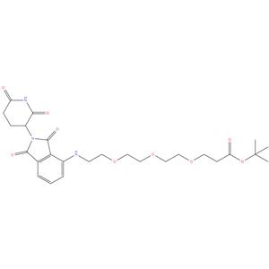 tert-butyl 3-(2-(2-(2-((2-(2,6-dioxopiperidin-3-yl)-1,3-dioxoisoindolin-4-yl)amino)ethoxy)ethoxy)ethoxy)propanoate