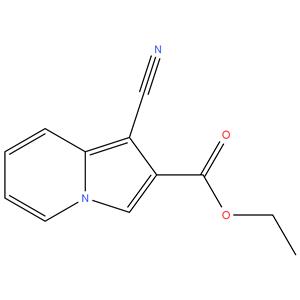 2-Indolizinecarboxylic acid-1-cyano-ethyl ester