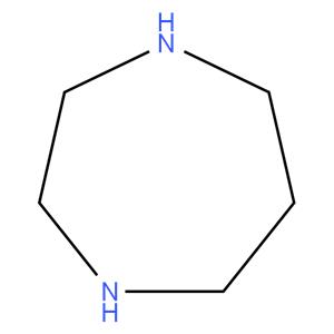 HOMOPIPERAZINE
1,4-Diazacycloheptane,
2,3,4,5,6,7-Hexahydro-1H-1,4-diazepine