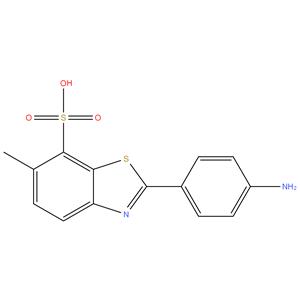 2-(4-Aminophenyl)-6-methyl-7-benzothiazolesulfonic acid
