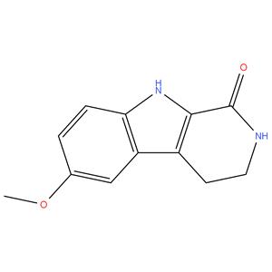 6 - methoxy - 2,3,4,9 - tetrahydro - 1H - pyrido [ 3,4 - b ] indol - 1 - one