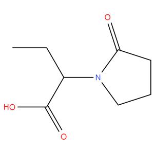 (±)-alpha-ethyl-2-oxo-1-pyrrolidine acetic acid