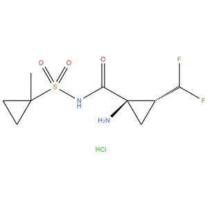 (1R,2R)-1-Amino-2-(difluoromethyl)-N-(1-methylcyclopropylsulfonyl)cyclopropane-1-carboxamide hydrochloride