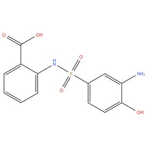 2-(3-Amino-4-hydroxy benzenesulfonylamino) benzoic acid