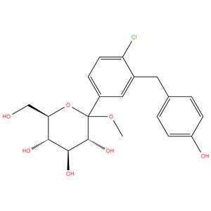 Methyl 1-C-[4-chloro-3-[(4-hydroxyphenyl)methyl]phenyl]-D-Glucopyranoside