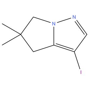 3-Iodo-5,5-dimethyl-5,6-dihydro-4H-pyrrolo[1,2-b]pyrazole