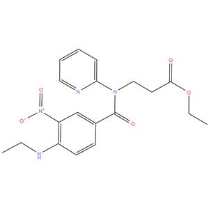 Ethyl 3-[3-Nitro-4-(methylamine)-N-(2-pyridyl) benzamido] propanoate