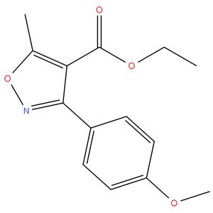 ETHYL-3-(4-METHOXY PHENYL)-5-METHYL ISOXAZOLE  4-CARBOXYLATE