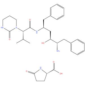 (2S,3S,5S)-2-Amino-3-hydroxy-5-(1-tetra hydro pyrmid-2-onyl)-3-methyl butanoyl) amino-1,6-diphenyl hexane-S-pyro glutamate