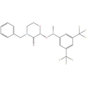 (2R,2-alpha-R)-4-Benzyl-2-[1-[3,5-bis(trifluoromethyl)phenyl]ethoxy]-1,4-oxazin-3-one