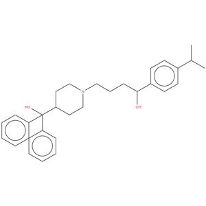 (1RS)-4-[4-(hydroxydiphenylmethyl)piperidin-1-yl]-1-[4-(1-methylethyl)phenyl]butan-1-ol
