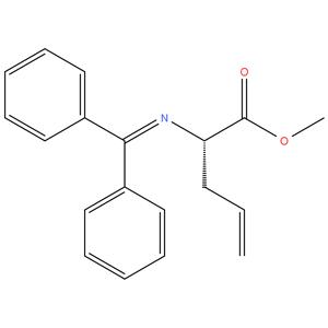 (S) methyl 2(diphenyl methylene)amino-4-pentenoate