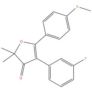 2,2-dimethyl-4-(3-fluorophenyl)-5-[4-(methylthio)phenyl]-3(2H)-furanone