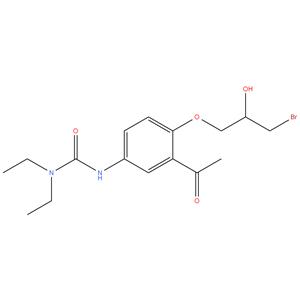 3-[3-Acetyl-4-(3-bromo-2-hydroxy-propoxy)-phenyl]-1,1-diethyl-urea