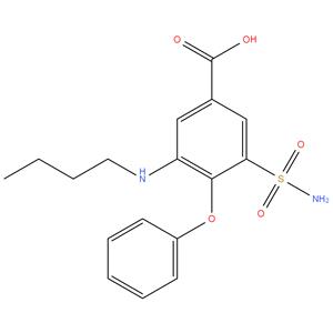 Bumetanide
3-(butylamino)-4-phenoxy-5-sulfamoylbenzoic acid
