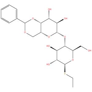 B - D - Glucopyranoside , ethyl 4 - O
- [ 4,6-0 - ( phenylmethylene ) -?
Dgalactopyranosyl ]
1 - thio- ( 9CI , ACI )