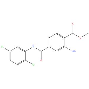 3-Amino-4-carbmethoxy-2,5-dichlorobenzanilide