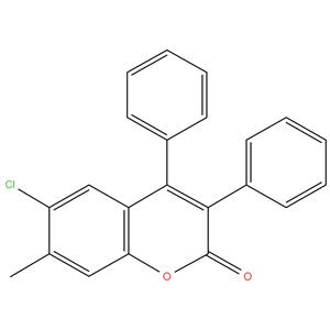 6-Chloro-3,4-Diphenyl-7-Methyl Coumarin