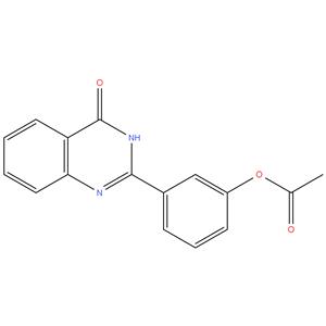 3-(4-oxo-3,4-dihydroquinazolin-2-yl)phenyl acetate