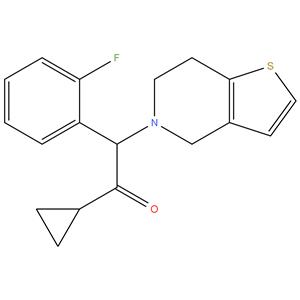 Prasugrel HCl Desacetyloxy Impurity
1-cyclopropyl-2-(6,7-dihydrothieno[3,2-c]pyridin-5(4H)-yl)-2-(2- fluorophenyl)
ethan-1-one hydrochloride
