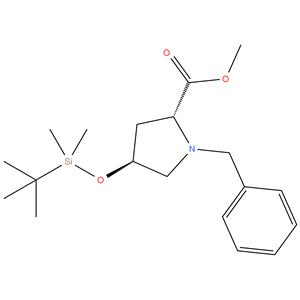 (2R,4S)-methyl 1-benzyl-4-((tert-butyldimethylsilyl)oxy)pyrrolidine-2-carboxylate
