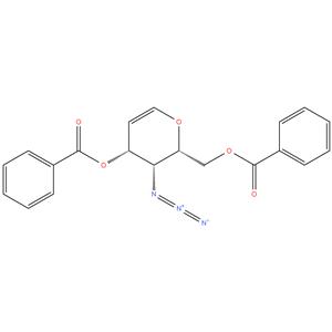 D-arabino-Hex-5-enitol, 2,6-anhydro-3-azido-3,5-dideoxy-, 1,4-dibenzoate