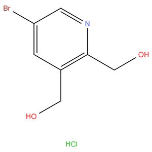 (5-bromopyridine-2,3-diyl)dimethanol hydrochloride