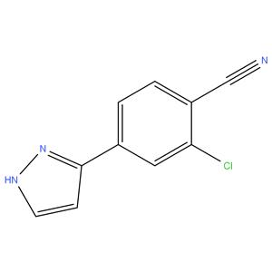 2-Chloro-4-(1H-pyrazol-5-yl)benzonitrile