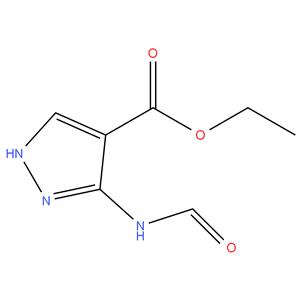 Allopurinol EP Impurity E
Allopurinol USP RC E ; ethyl 5-(formylamino)-1H-pyrazole-4- carboxylate