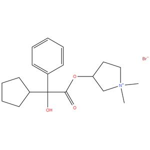 (3R)-3-[[(2R)-Cyclopentylhydroxyphenylacetyl]oxy]-1,1-dimethylpyrrolidinium Bromide; (R)-3-((R)-2-cyclopentyl-2-hydroxy-2-phenylacetoxy)-1,1-dimethylpyrrolidin-1-ium Bromide; (2R,3’R)-Glycopyrrolate Bromide)
