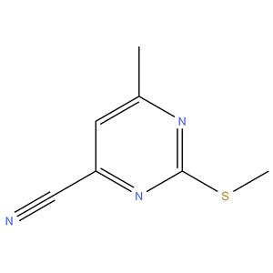 6-METHYL-2- (METHYLSULFANYL)PYRIMIDINE-4- CARBONITRILE