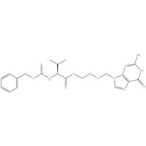 2-Benzyloxycarbonylamino-3-methyl-butyric acid 2-(2(S)-amino-6-oxo-3,6-dihydro-purin-9-ylmethoxy)-ethyl ester
