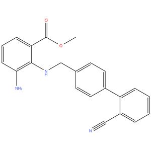 Methyl 3-amino-2-(((2'-cyano-[1,1'-biphenyl]-4-
yl)methyl)amino)benzoate