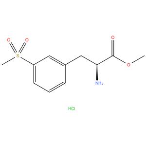 Methyl (2S)-2-amino-3-[3-
(methylsulfonyl)phenyl]propanoate hydrochloride