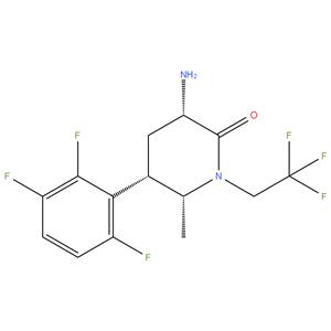 (3S,5S,6R)-3-amino-6-methyl-1-(2,2,2-trifluoroethyl)-5-(2,3,6-trifluorophenyl)piperidin-2-one