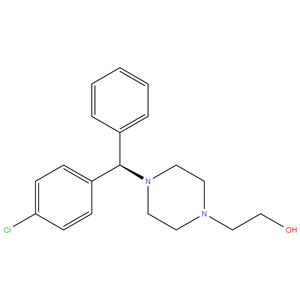 (-)-2-[4-[(4-Chlorophenyl) Phenyl Methyl]- 1-Piperazinyl] 
Ethanol