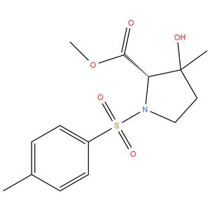 methyl 3 - hydroxy - 3 - methyl - 1 - tosylpyrrolidine - 2 - carboxylate