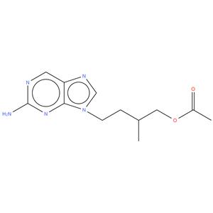 4- ( 2 - amino - 9H - purin - 9 - yl ) -2 - methylbutyl acetate