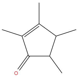 2,3,4,5-Tetramethyl 2-cyclopentenone Cis + Trans--95%