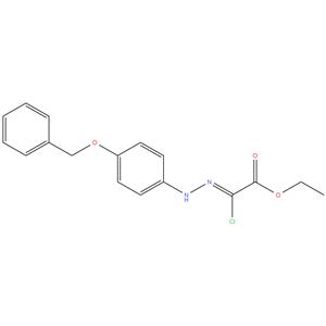 ethyl ( Z ) -2- ( 2- ( 4- ( benzyloxy ) phenyl ) hydrazono ) -2 - chloroacetate
