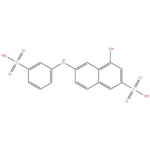 4-Hydroxy-6-(3-sulfophenylamino)-2-naphthalenesulfonic acid
