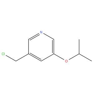 3- ( chloromethyl ) -5 - isopropoxypyridine