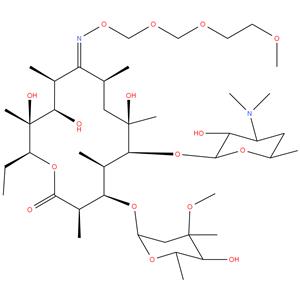 erythromycin-9-(E)-[O-[[(2-methoxyethoxy) methoxy]methyl]oxime]