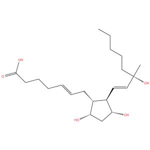 (E)-7-[(1R,2R,3R,5S)-3,5-Dihydroxy-2-[(E)-(3S)-3- hydroxy-3-methyloct-1-enyl]cyclopentyl]-5-heptenoic acid